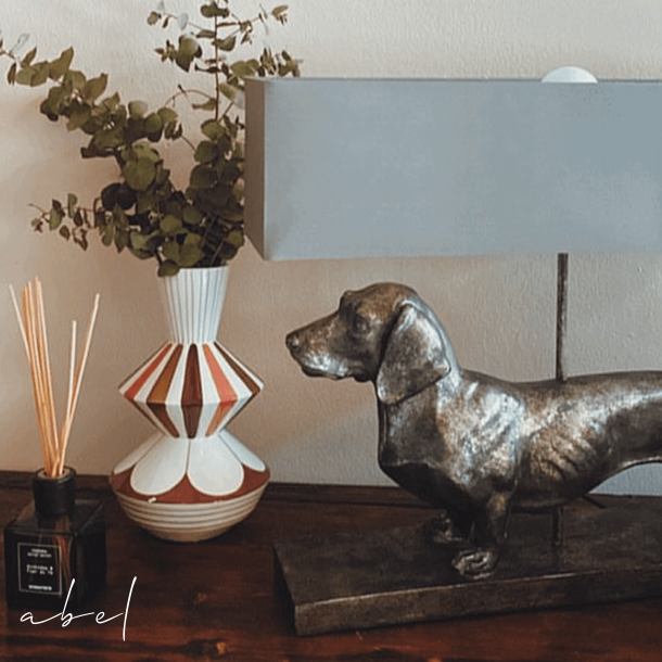 Dachs Frank bordlampe Silver/Grey
