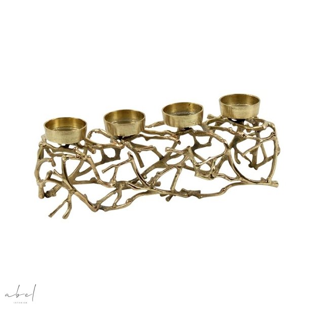 Candle Stand 4 Holder Gold