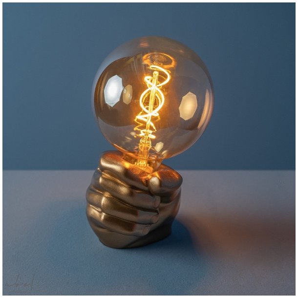 LED spiral filament light bulb