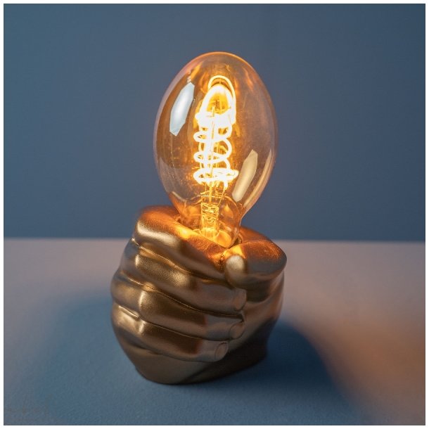 LED spiral filament bulb, vintage look