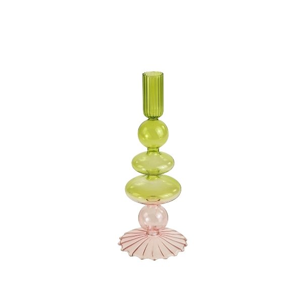 Philine Glasslysestake rosa/grnn