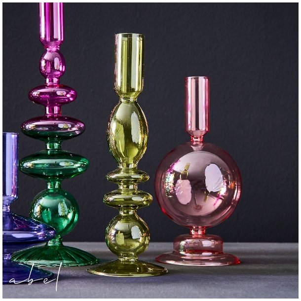 Jana Glasslysestake rosa