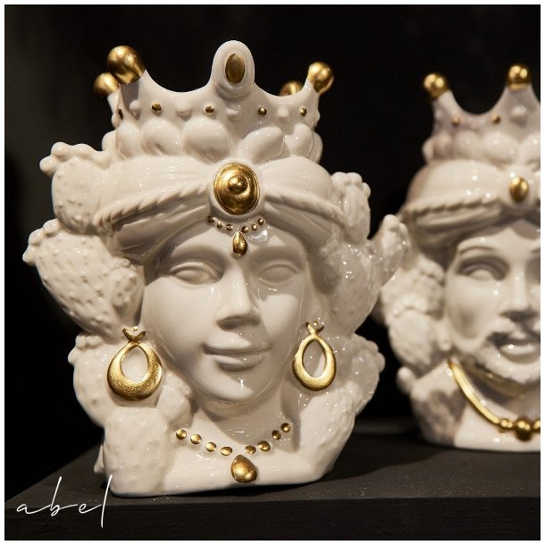 Lady Isabetta Siciliansk Vase - Hvit
