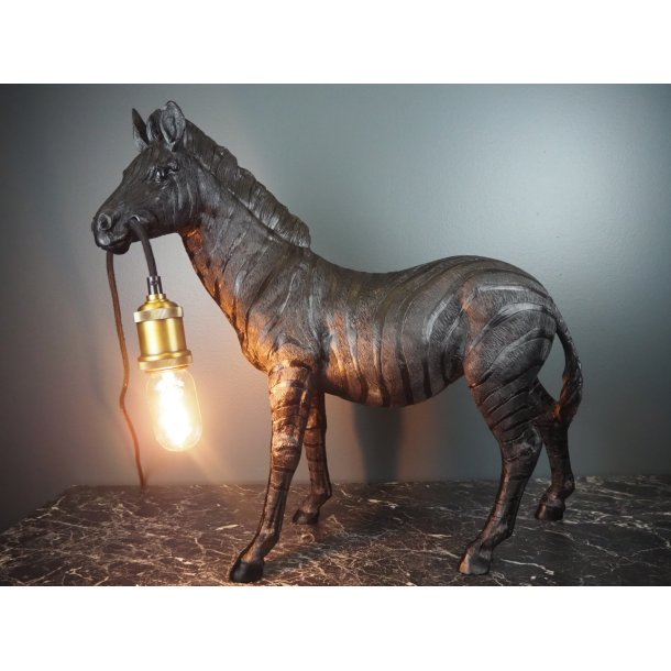 Zebra bordlampe