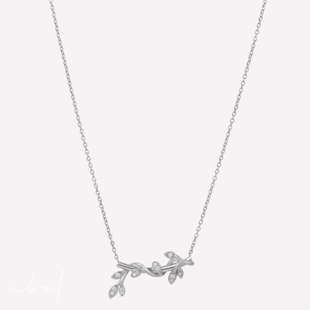 Jungle Ivy Sparkle Halskjede Slv
