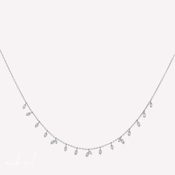 Jungle Vine Sparkle Halskjede slv