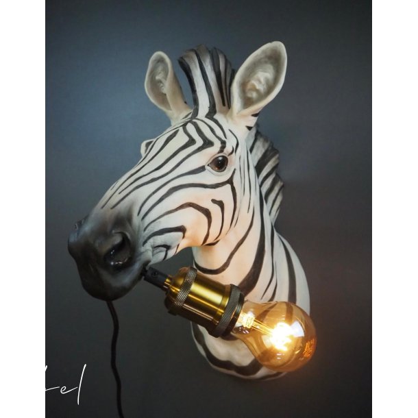 Zebra vegglampe