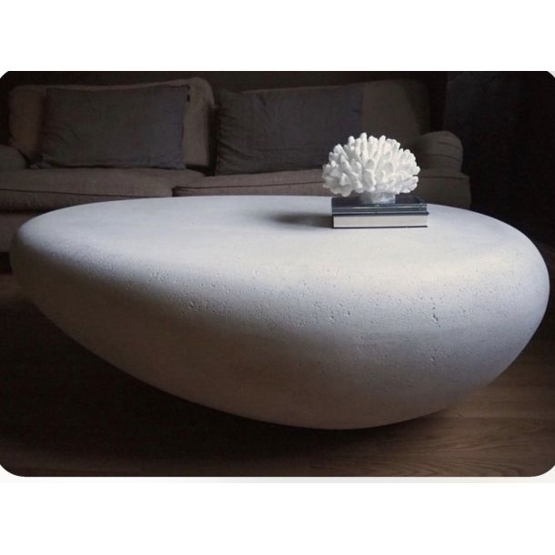 Pebble salongbord i steinmasse